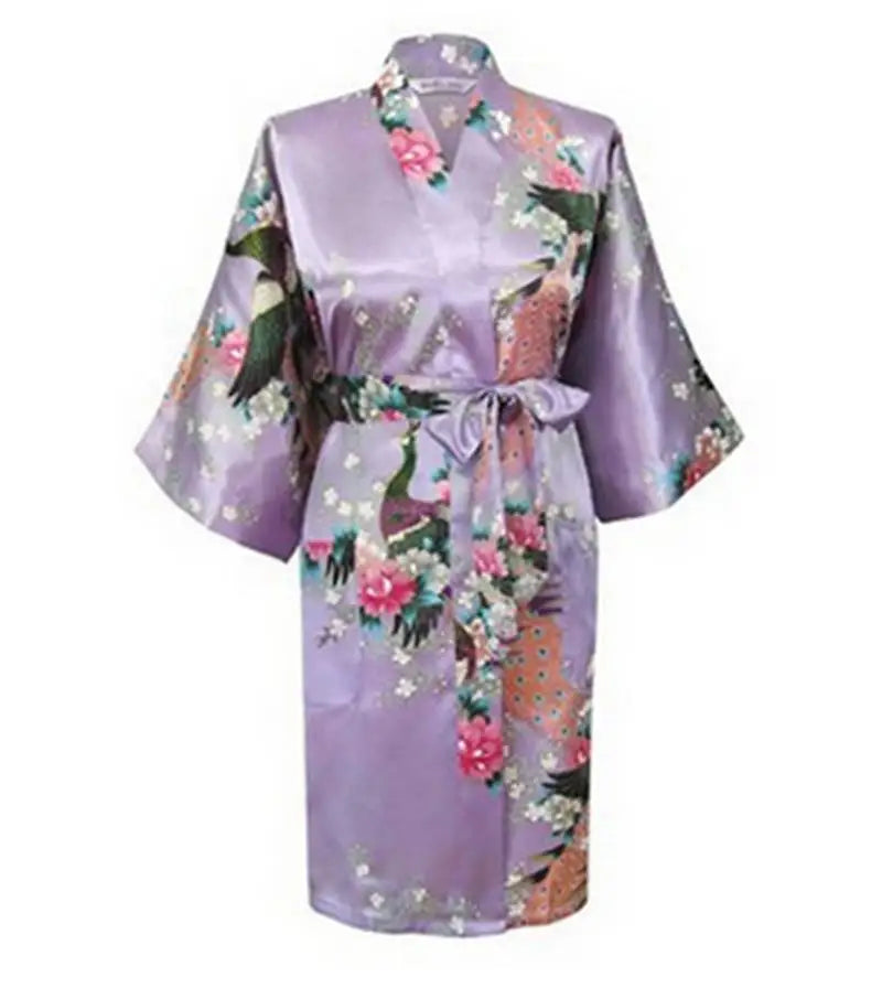 Kimono court Satin Polyester Femme