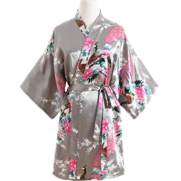 Kimono court Satin Polyester Femme