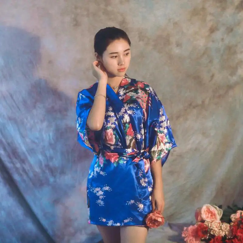 Kimono court Satin Polyester Femme