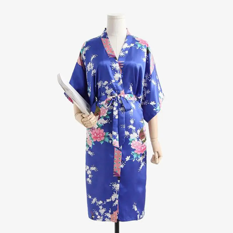 Kimono court Satin Polyester Femme