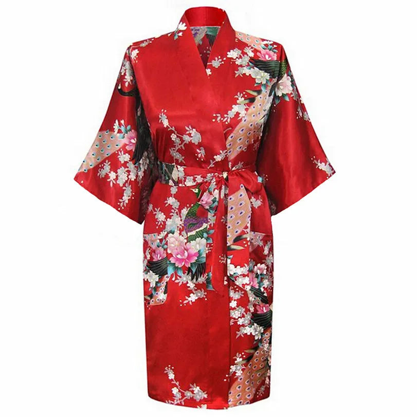 Kimono court Satin Polyester Femme