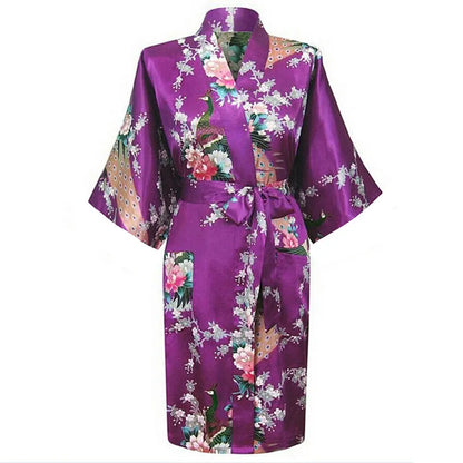 Kimono court Satin Polyester Femme