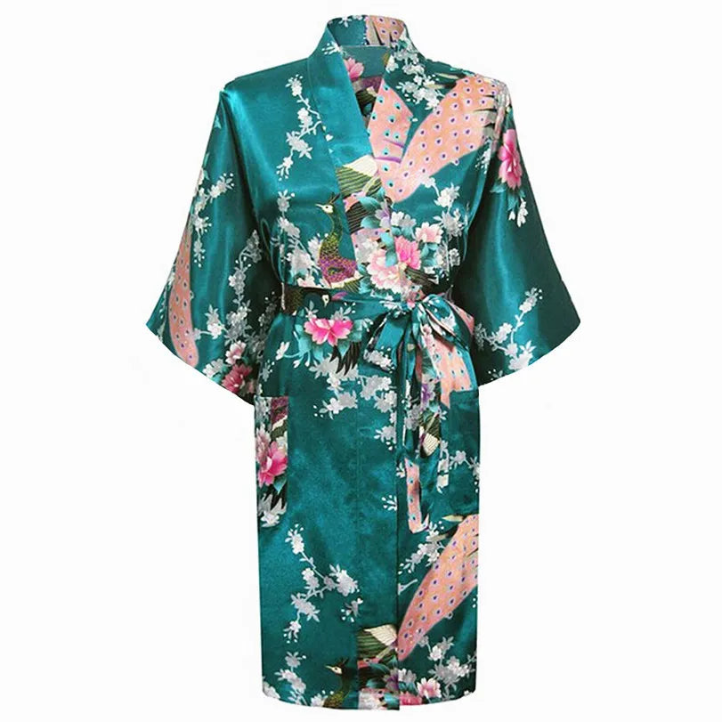 Kimono court Satin Polyester Femme
