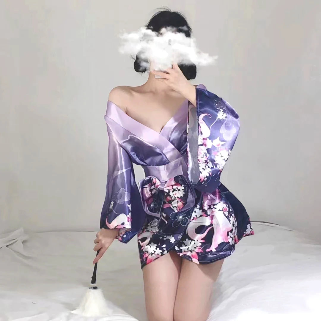 Kimono sexy anime Polyester Femme