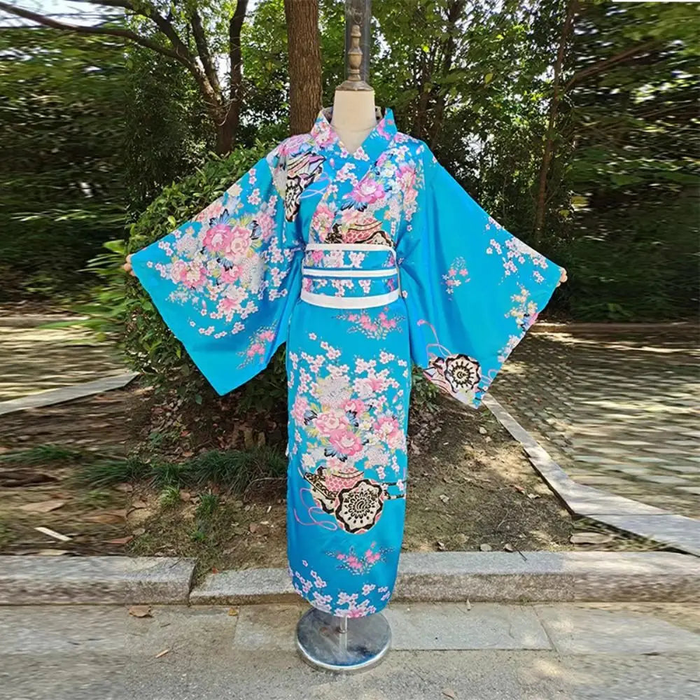 Kimono traditionnel Japonais coton/polyester Femme
