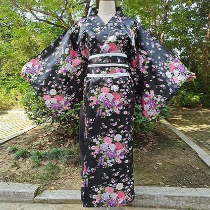 Kimono traditionnel Japonais coton/polyester Femme