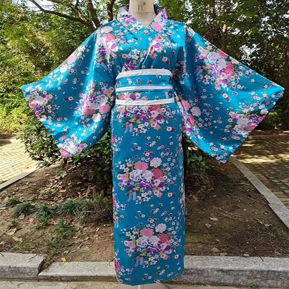 Kimono traditionnel Japonais coton/polyester Femme