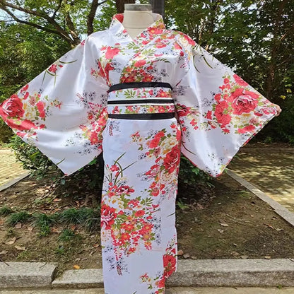 Kimono traditionnel Japonais Femme Coton/Polyester