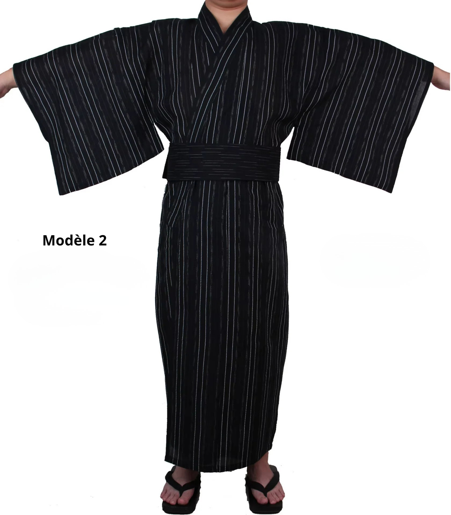 Kimono Japonais Homme Coton sans ceinture