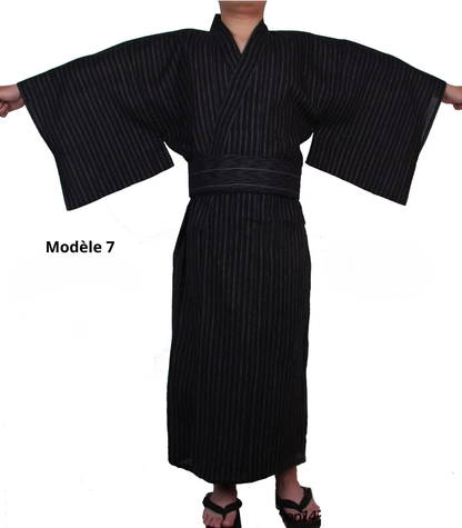 Kimono Japonais Homme Coton sans ceinture