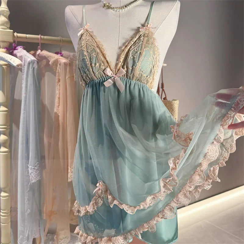 Nuisette sexy satin Polyester Femme