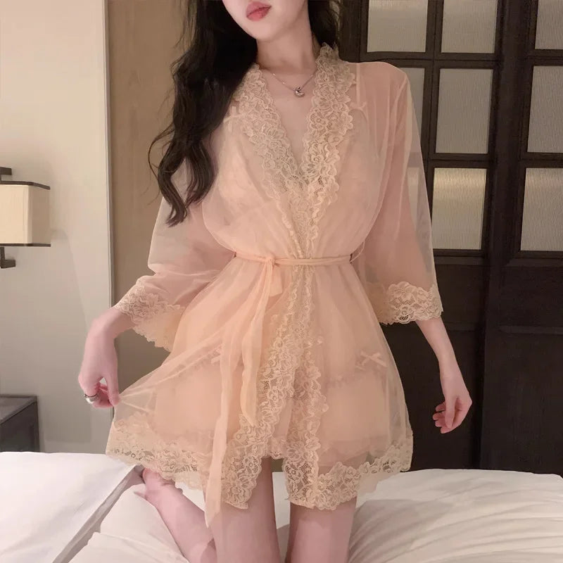 Peignoir/Nuisette Femme sexy satin