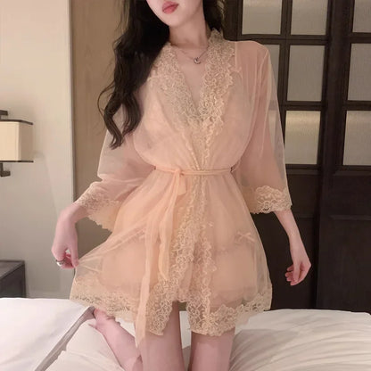 Peignoir/Nuisette Femme sexy satin