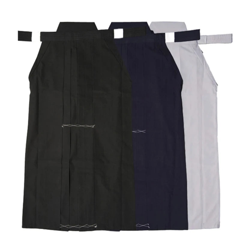 Pantalon Hakama Japonais de Kendo Coton/Polyester