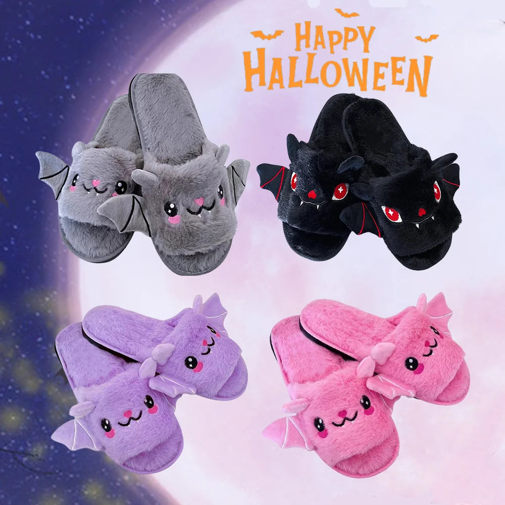Pantoufle Coton/Polyester Chauve Souris Halloween