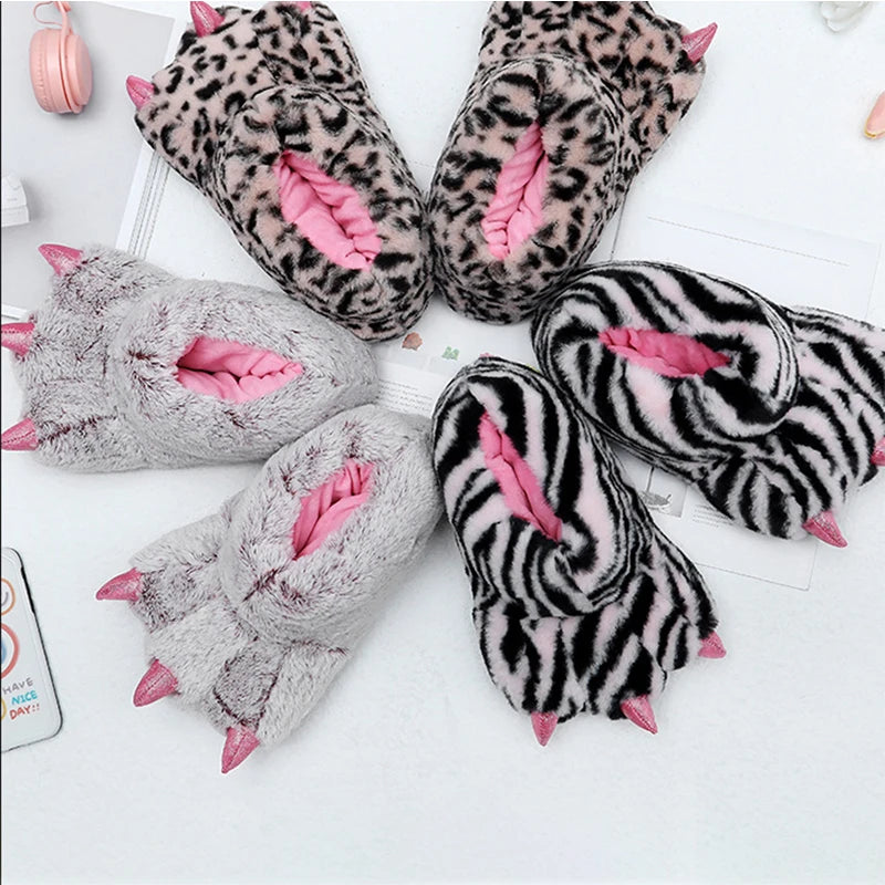 Pantoufle Coton Patte d'animaux