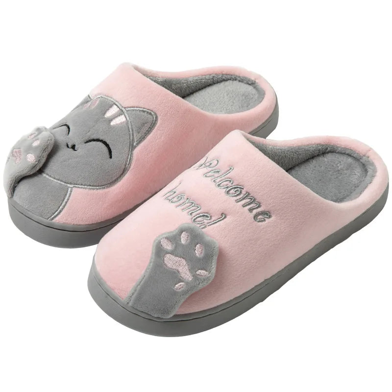 Pantoufles Coton Chat
