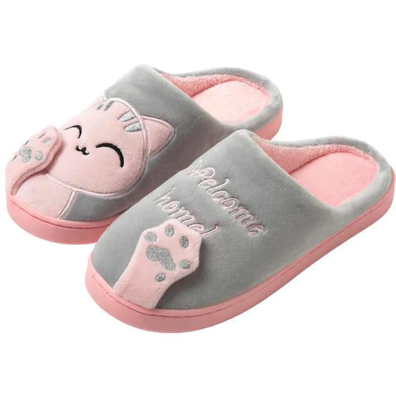 Pantoufles Coton Chat