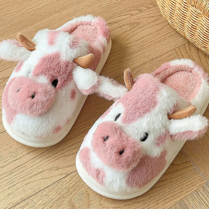 Pantoufle Coton Vache et Chat collection