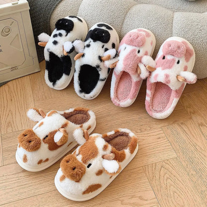 Pantoufle Coton Vache et Chat collection
