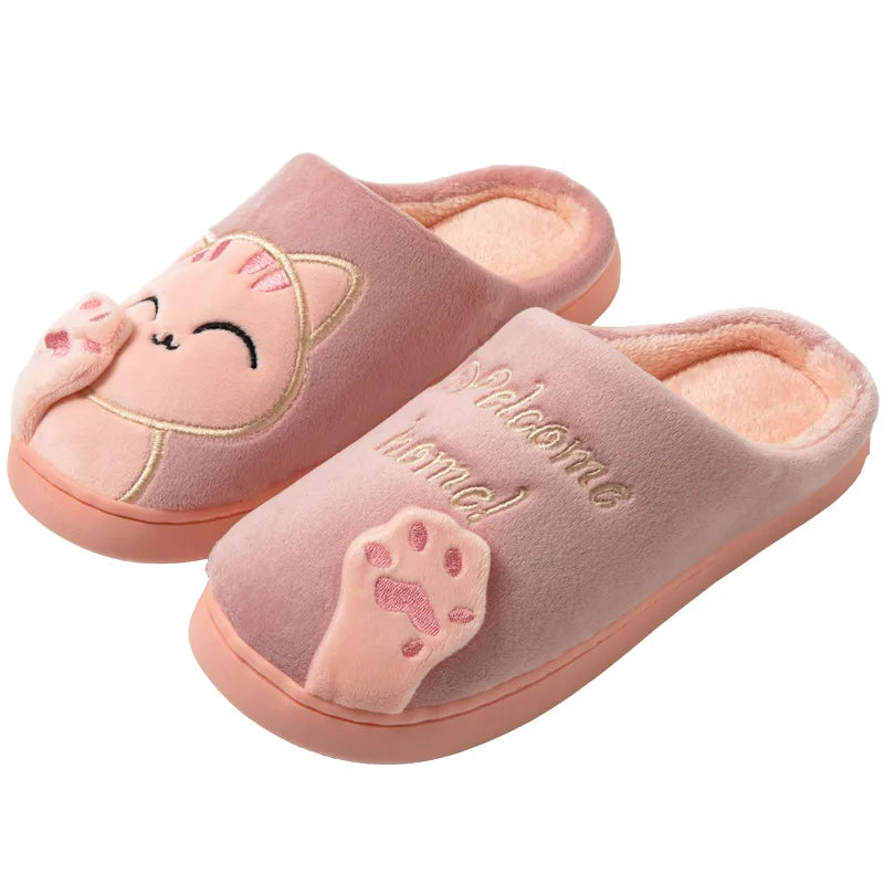 Pantoufles Coton Chat