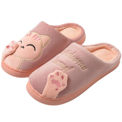 Pantoufles Coton Chat