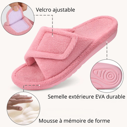 Pantoufles Orthopédiques Coton à Scratch
