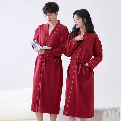 Peignoir Homme et Femme 100% Coton Printemps/Automne