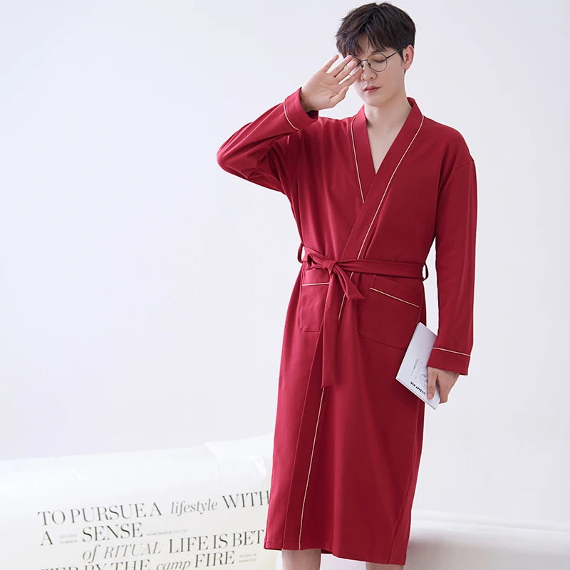 Peignoir 100% Coton Printemps/Automne Unisexe