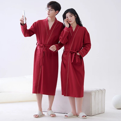 Peignoir Homme et Femme 100% Coton Printemps/Automne