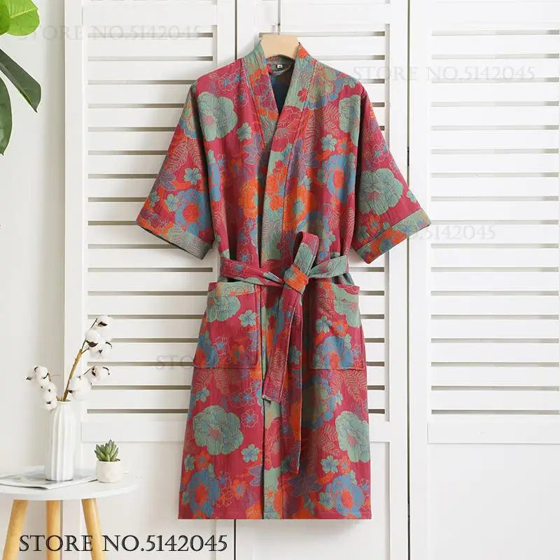 Peignoir 100% coton unisexe