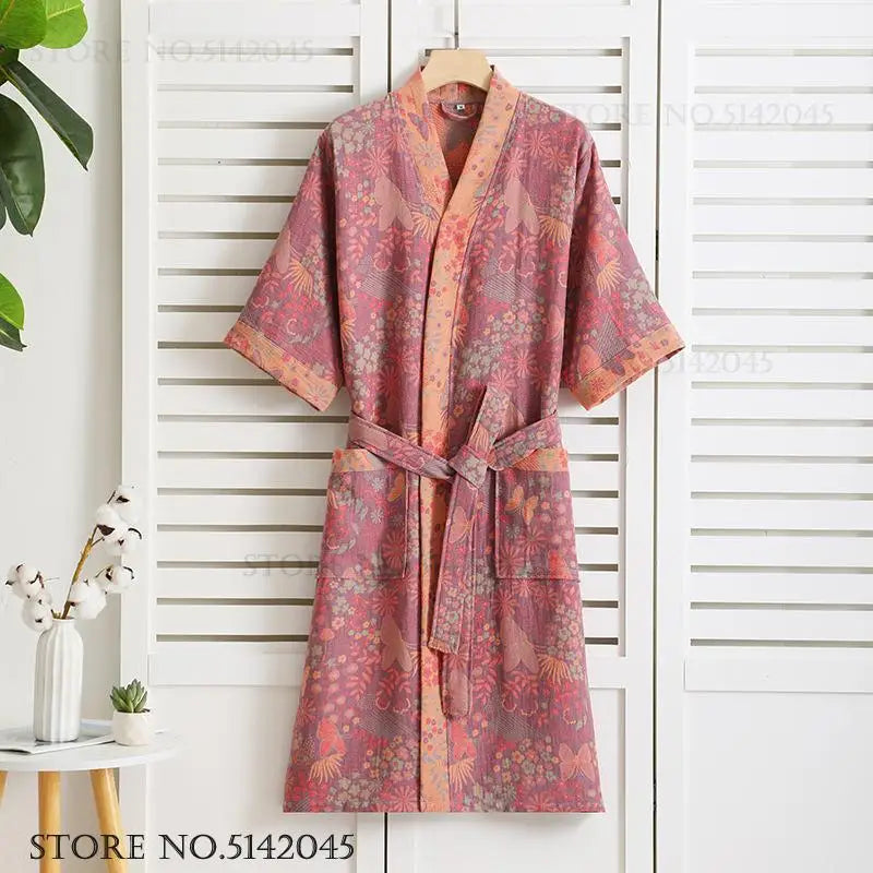 Peignoir 100% coton unisexe