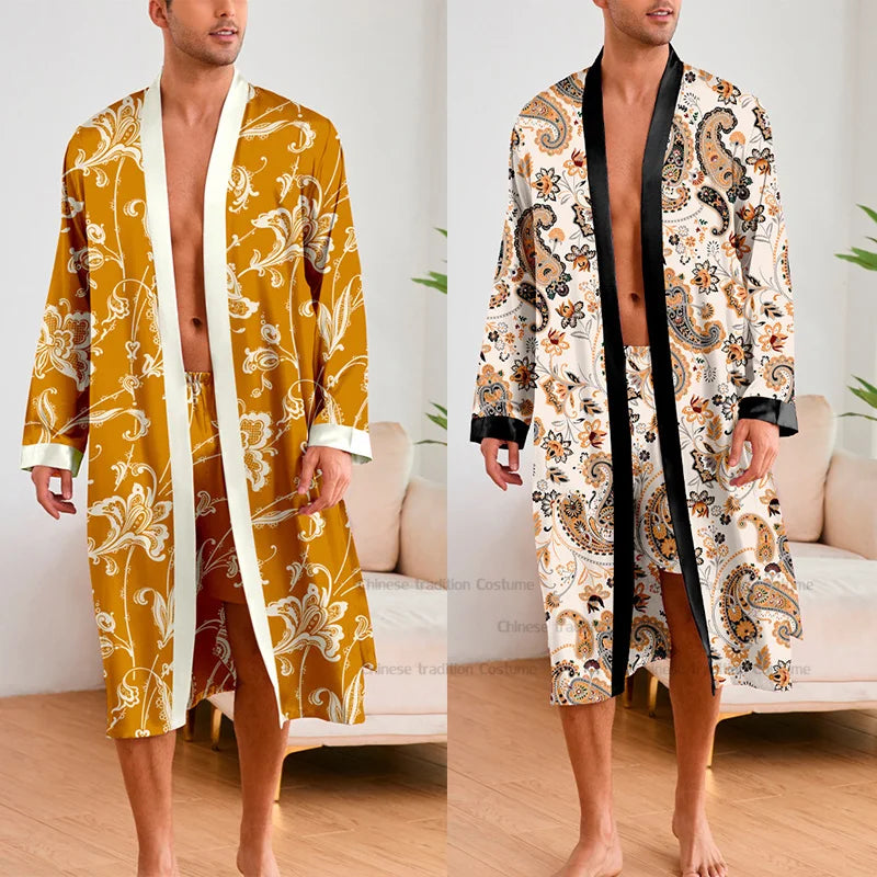 Peignoir 2 Pièces Polyester/Rayon Homme