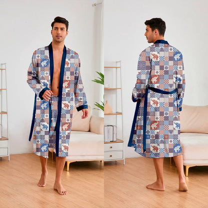 Peignoir 2 Pièces Polyester/Rayon Homme