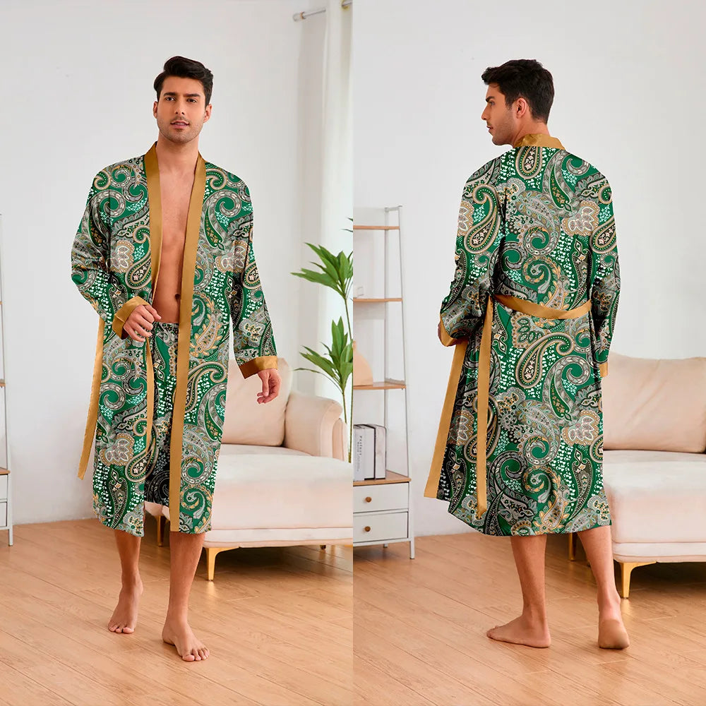Peignoir 2 Pièces Polyester/Rayon Homme