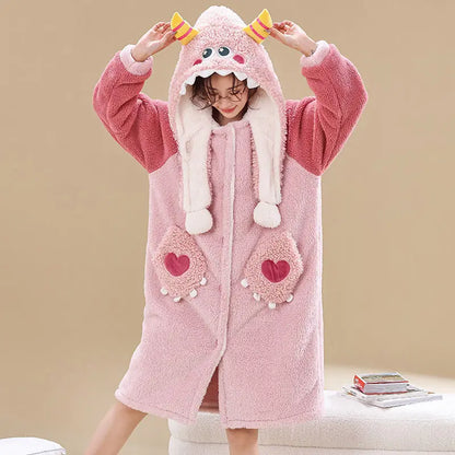 Peignoir Animaux Flanelle