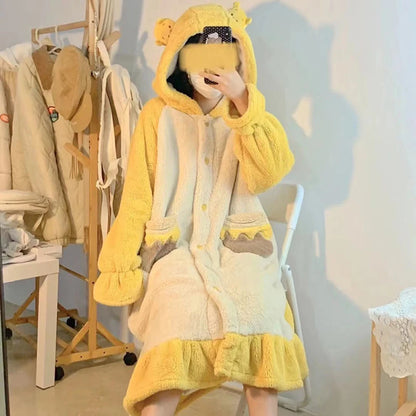 Peignoir Animaux Flanelle