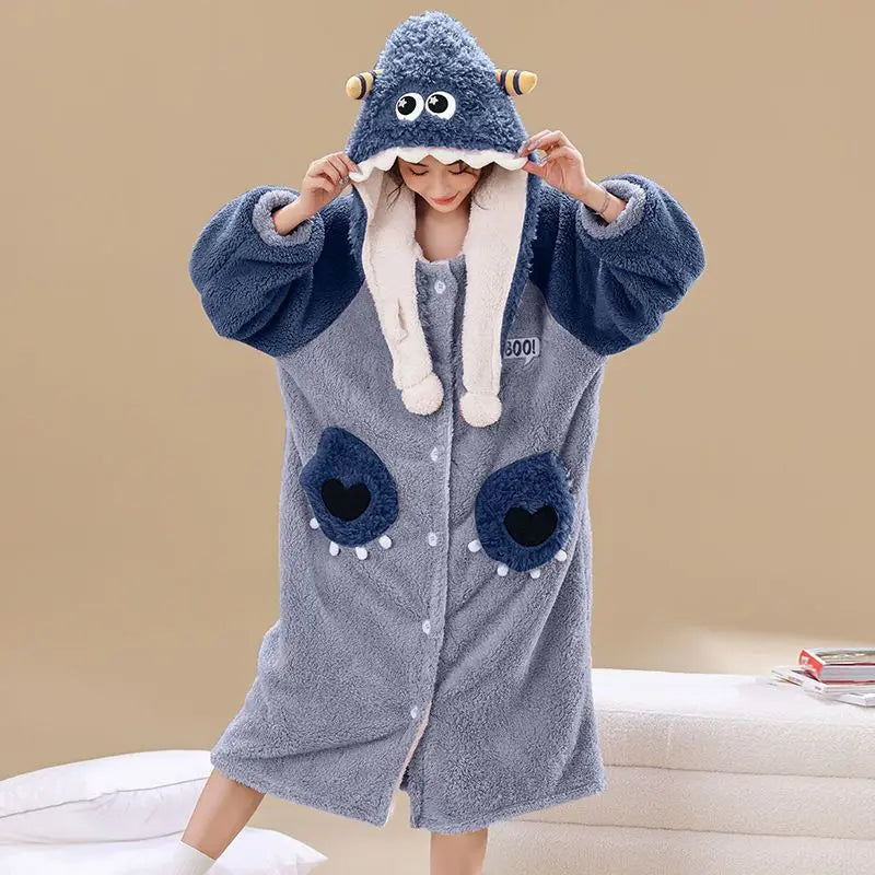 Peignoir Animaux Flanelle