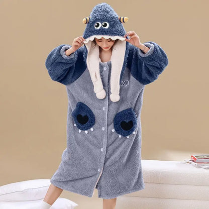 Peignoir Animaux Flanelle