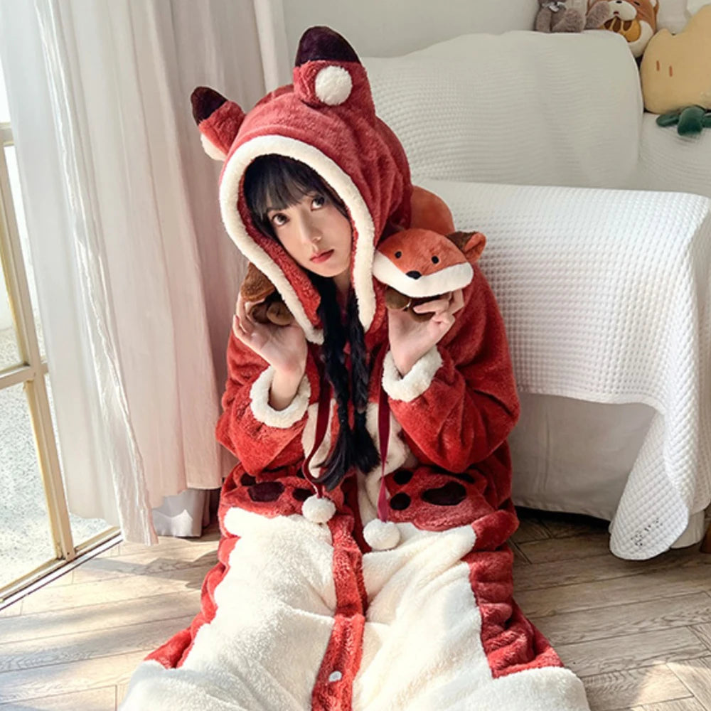 Peignoir Animaux Flanelle