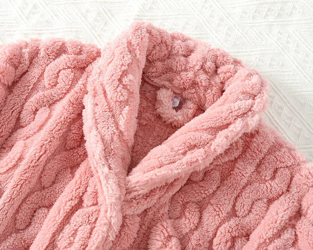 Peignoir Automne/Hiver Flanelle Polyester Unisexe