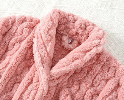 Peignoir Automne/Hiver Flanelle Polyester Unisexe