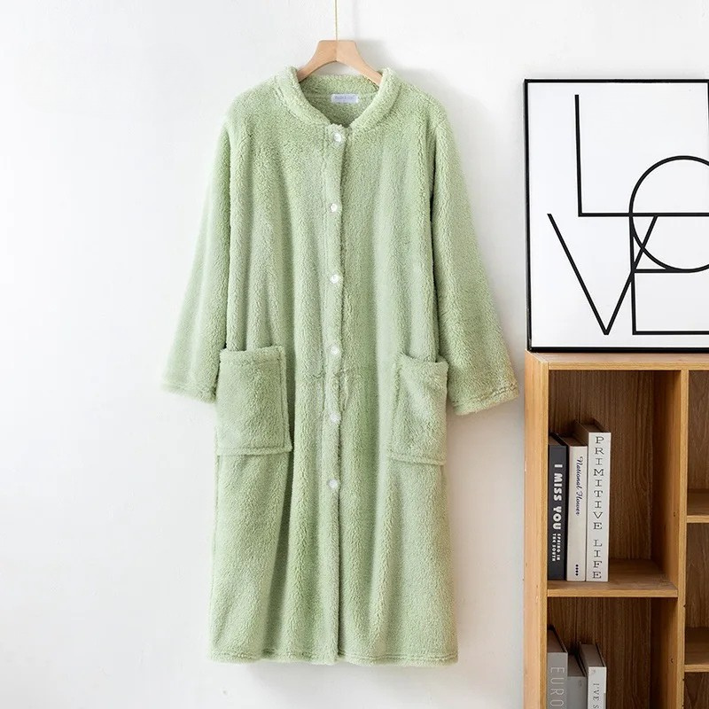 Peignoir Unisexe Automne/Hiver Flanelle/Polaire Polyester