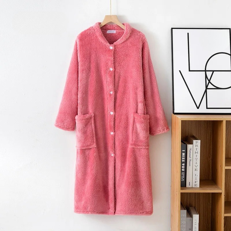 Peignoir Unisexe Automne/Hiver Flanelle/Polaire Polyester