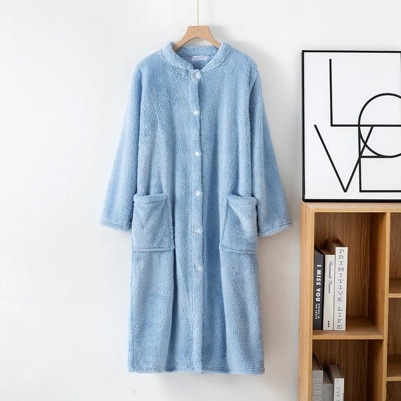 Peignoir Unisexe Automne/Hiver Flanelle/Polaire Polyester