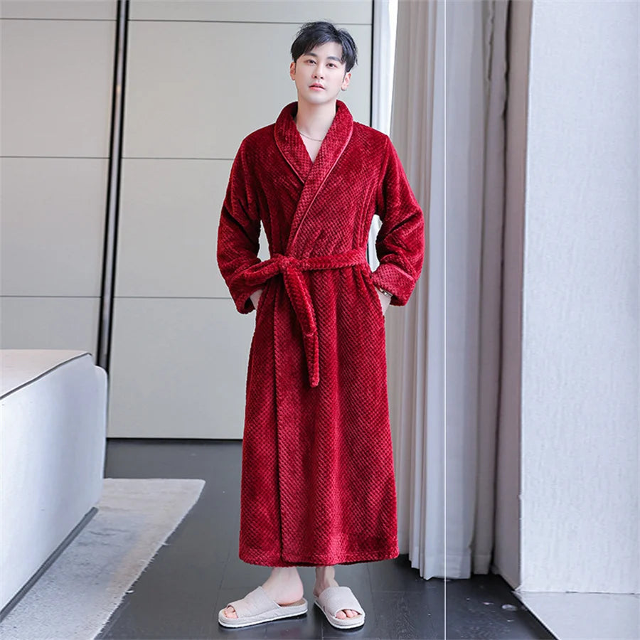 Peignoir Doux Flanelle Homme