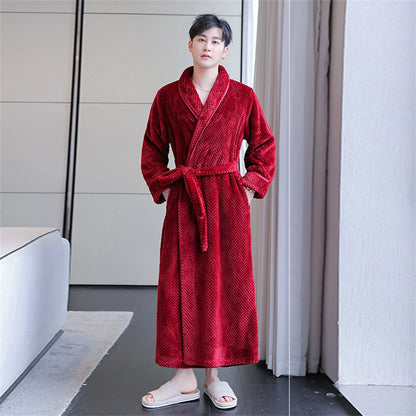 Peignoir Doux Flanelle Homme