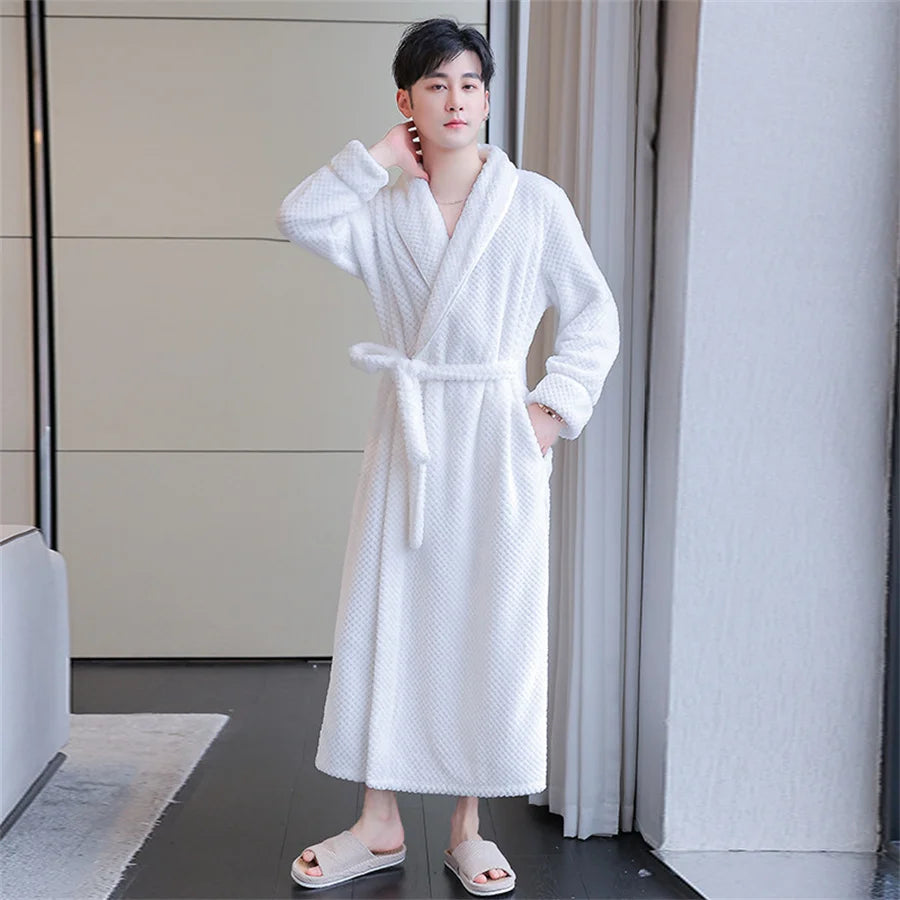 Peignoir Doux Flanelle Homme