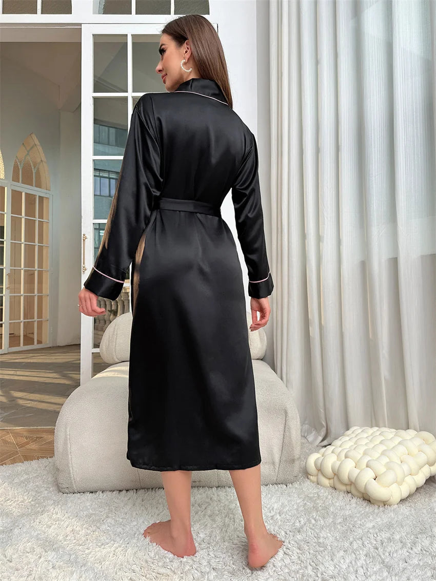 Peignoir Élégant Long pour Femme