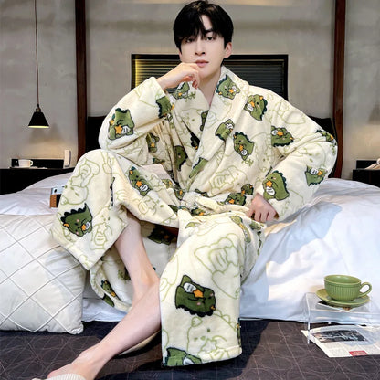 Peignoir Flanelle Polyester Homme